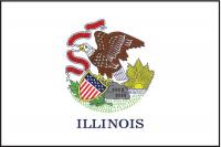 2NEJ4 Illinois State Flag, 3x5 Ft