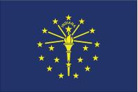 2NEJ5 Indiana State Flag, 3x5 Ft