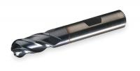 2NFU8 End Mill, Co, TiCN, 1/8, 4 FL, SGL Ball End