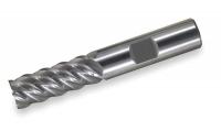 2NGW5 End Mill, Carbide, TiAlN, 1 In, 5 FL, Sq End