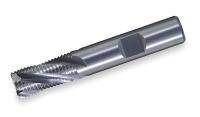 2NGZ3 End Mill, Roughing, Carbide, TiCN, 3/8, 4 FL