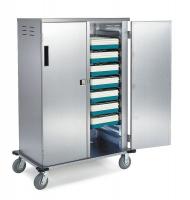 2NKF3 Tray Delivery Cart, Stainless, 35x56x48