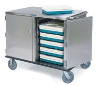 2NKF7 Tray Delivery Cart, Stainless, 33x24x58