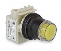 2NME7 Push Button, Illuminated, 30mm, Yellow