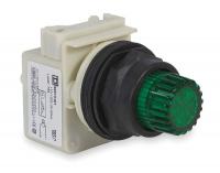 2NMF4 Push Button, Illuminated, 30mm, Green