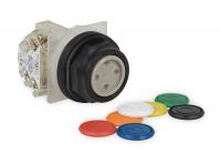 2NMH9 Push Button, 30mm, 7 Color, Plastic, 1NC