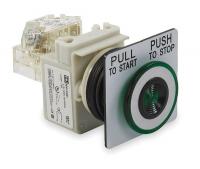 2NML2 Push Button, Mushroom, Green, 30mm, 1NO/1NC