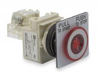 2NML4 Push Button, Mushroom, Red, 30mm, 1NO/1NC