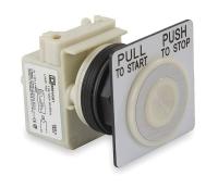 2NML5 Push Button, Illum, Mushroom, White, 30mm
