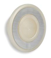 2NMR6 Mushroom Knob, 1 5/8 In, Push/Pull, White