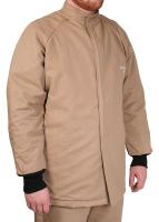2NNL8 Flame-Resistant Jacket, Khaki, XL
