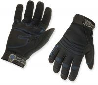 2NNY3 Cold Protection Gloves, 2XL, Black, PR