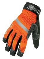 2NNY6 Mechanics Gloves, Orange, L, PR