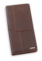 2NRG7 Business Card Book, 96 Ct, Brown, Leather