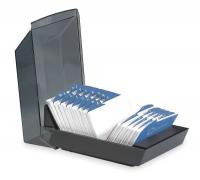 2NRL1 Business Card File Tray, 500 Ct, Plastic