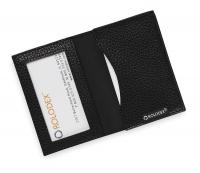 2NRN6 Business Card Book, 36 Cards, Blk, Leather