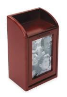 2NRR8 Frame Photo Card Holder, Mahogany