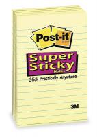 2NU74 Super Sticky Notes, 4 x 6 In., Yellow, PK5