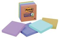 2NU75 Super Sticky Notes, 3x3 In., Assorted, PK5