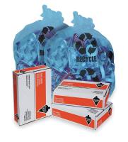 2NYF1 Trash Can Liner, 20 to 38 Gal., Blu, PK 100