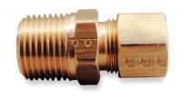 2P244 Male Connect, 5/8 In, Tube/MNPT, Brass, PK10