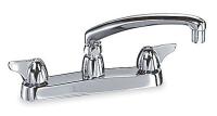 2P943 Faucet, Kitchen, Chrome, Two Handle Wing