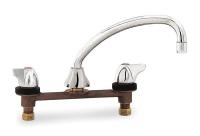 2P945 Faucet, Kitchen, Chrome, Two Handle Wing