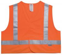 2PDL6 Flame Resist Hi Vis Vest, 3XL, Orange