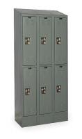 2PFN3 Assembled Locker, W 36, D 12, H 82, Gray