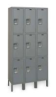 2PGF1 Unassembled Locker, W 36, D 15, H 78, Gray