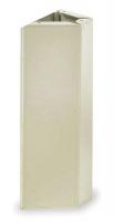 2PHA1 Bench Pedestal, H 16 3/4, Steel, Parchment