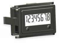 2PPV7 Hour Meter, Flush Mini Rectangular, LCD