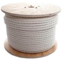 2PRJ4 Rope, Cotton, Twisted, 5/8 In. dia., 600ft L