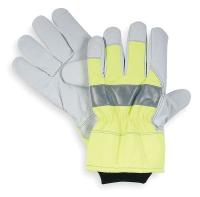 2RA33 Cold Protection Gloves, XL, HiVis Green, PR