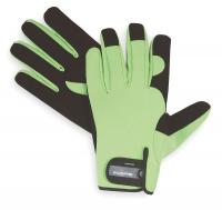 2RA39 Mechanics Gloves, Hi-Vis, Hook/Loop, M, PR