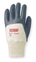 2RA65 Coated Gloves, 8/M, Blue/White, PR