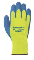 2RA87 Coated Gloves, M, Blue/Yellow, PR