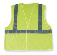 2RE37 High Visibility Vest, Class 2, 2XL, Lime