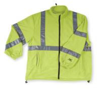 2RE47 Jacket, Safety, Type 3, Lime, Fleece, 2XL