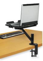 2REW3 Laptop/Monitor Arm, Clamp Mount, Blk, 19 In
