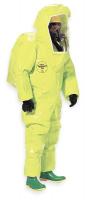 2RKV4 Encapsulated Suit, 2XL, Lime Yellow, Rear
