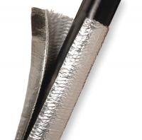2RLZ9 Sleeving, 1/4 In Wrap Aluminized, 4 Ft