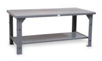 2RNF8 Workbench, 48Wx30Dx29-5/8 to 37-1/8 in. H