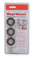 2RNN6 Magnetic Pegboard Mount, 1 1/2, PK 3