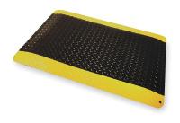 2RPL3 Antifatigue Mat, 2x3 Ft, Black With Yellow