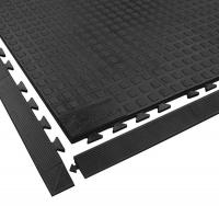 2RPR4 Antifatigue Modular Mat, 36 x 36 In, Black
