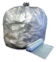 2RRC4 Coreless Roll Liners, 56 Gal., Gray, PK 100