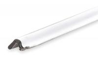 2RRT3 Door Frame Weatherstip, White, 7 Ft L