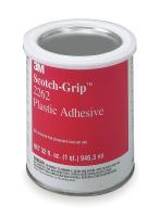 2RUE8 Plastic Adhesive, High Strength, 1Qt, Clear
