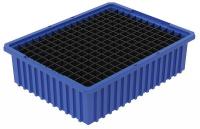 2RV45 Tote Box, Modular, L22 3/8, W 17 3/8, Blue